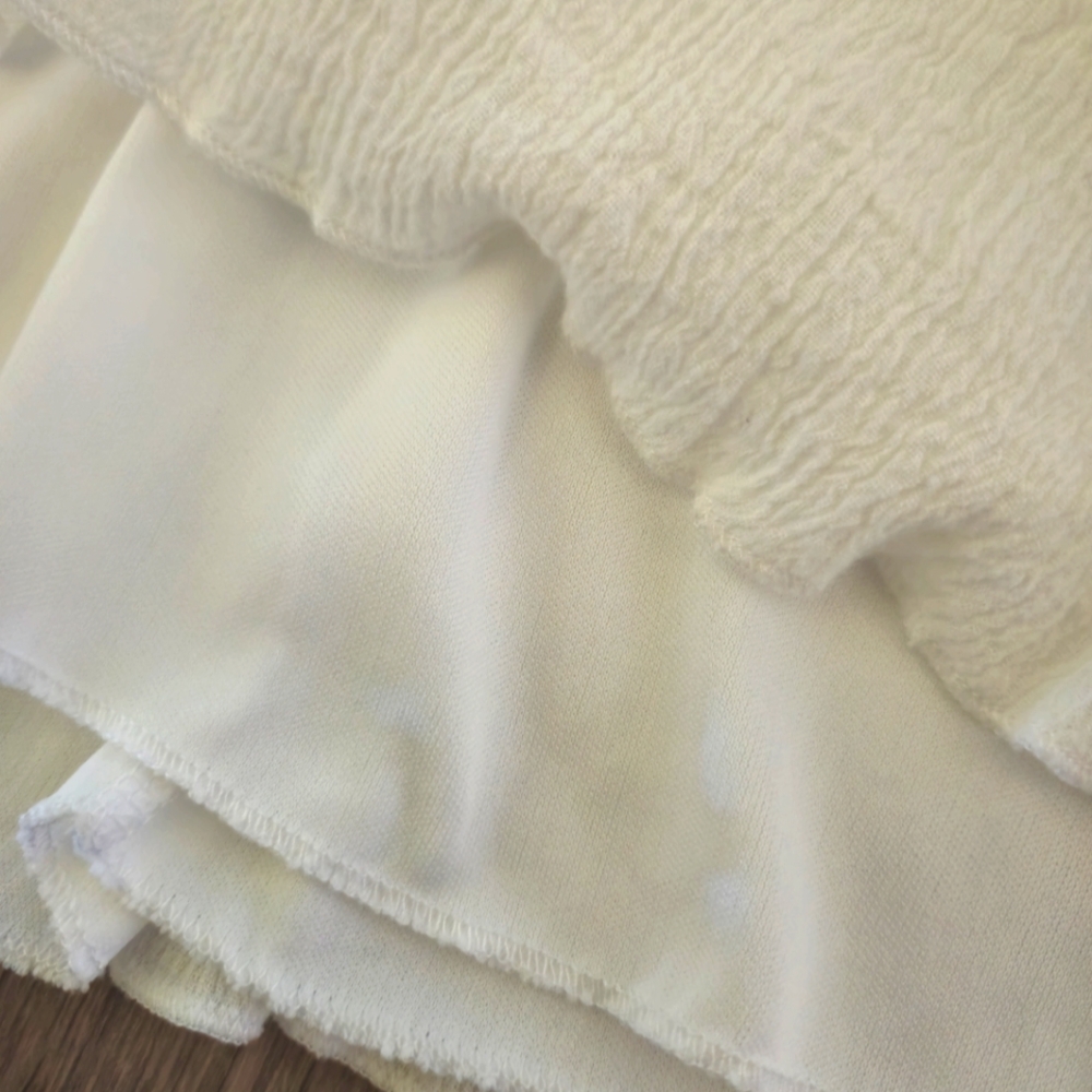 Gauzy Cotton White Lace Trim Cotton Dress - Picture 3 of 9